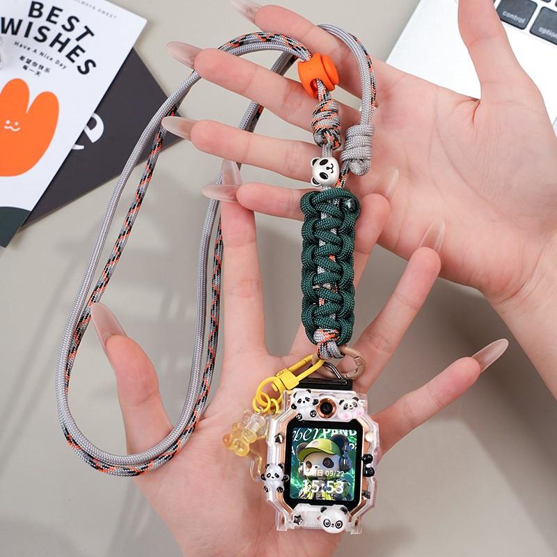 适用小天才W2127AC电话手表D5表带U5外壳N5保护套Q3表链Z8A挂脖绳