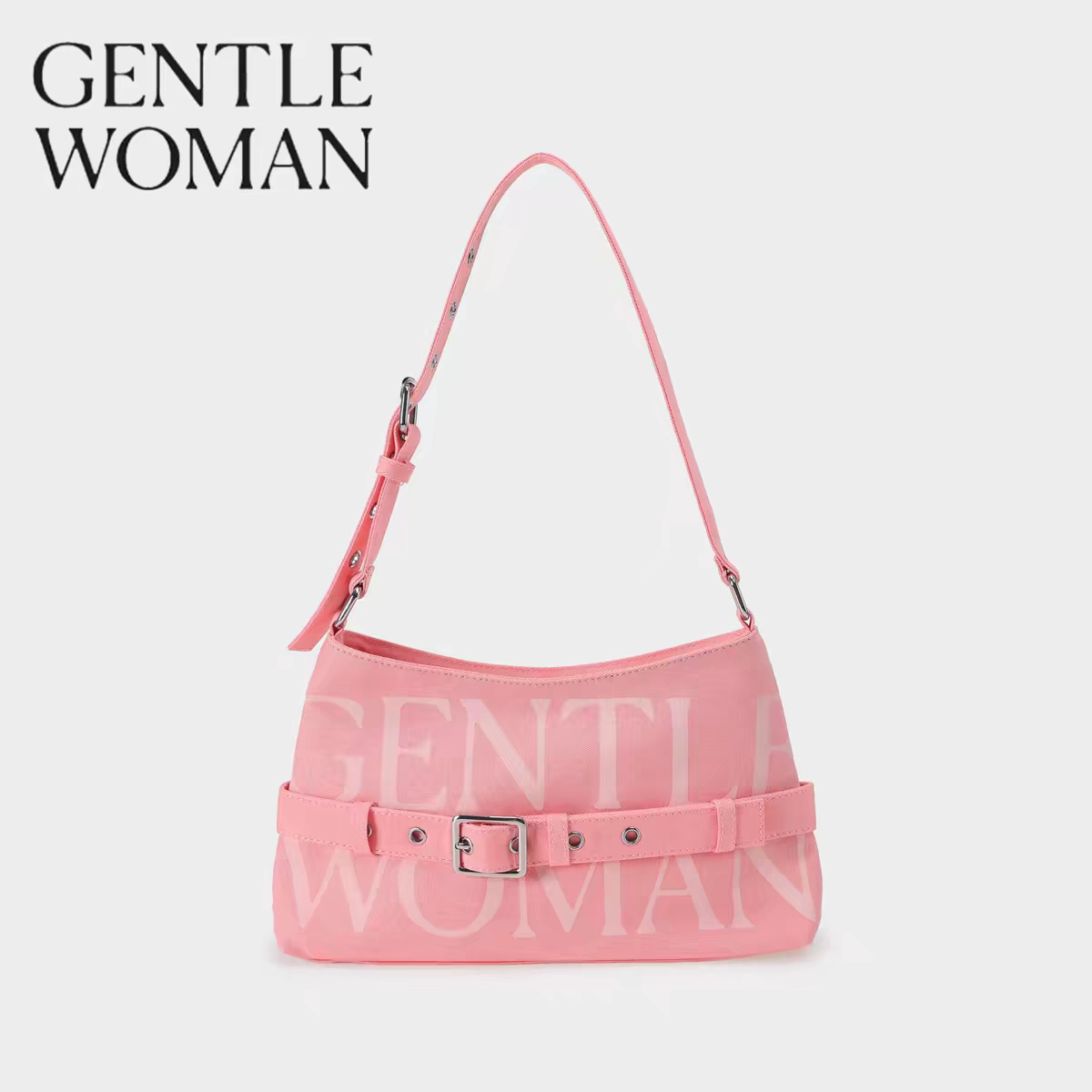 Gentlewoman品牌折扣店字母牛仔布腋下包包泰国月牙包百搭单肩包