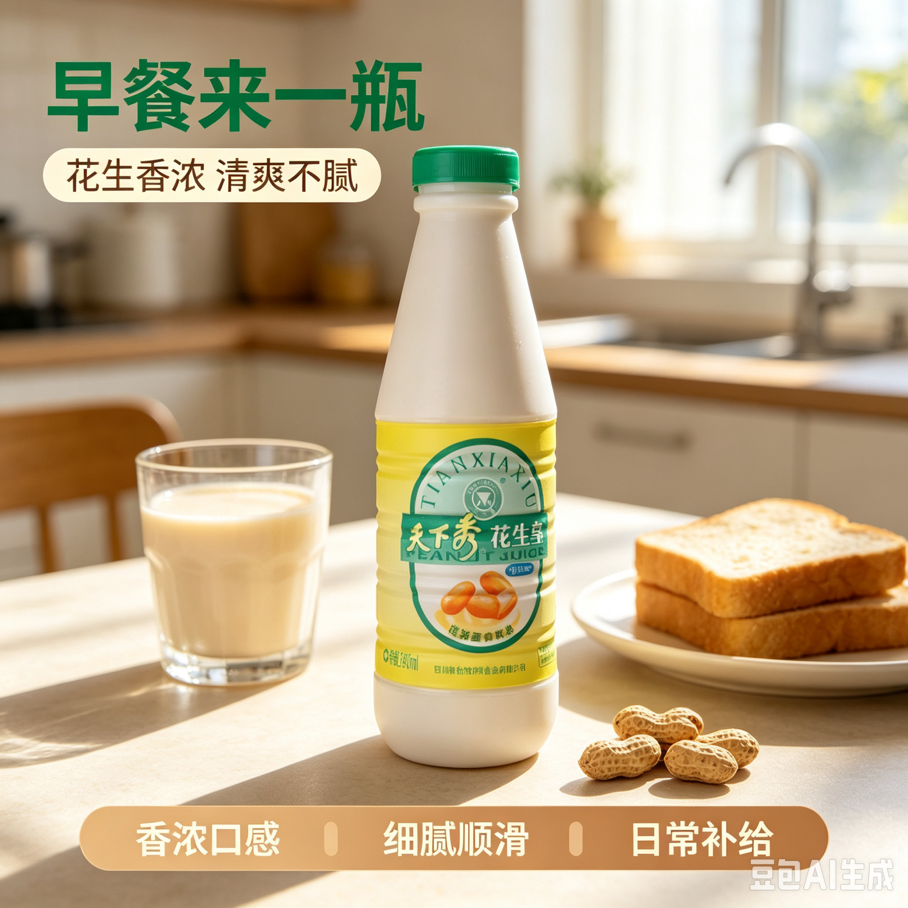 汉源特产天下秀花生皇240ml/瓶植物蛋白饮品四川老牌儿时奶制品
