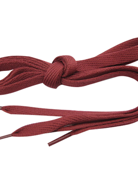 枣红色扁形鞋带宽篮球鞋户外休闲运动鞋AF1AJ深红色 1CM扁形鞋带