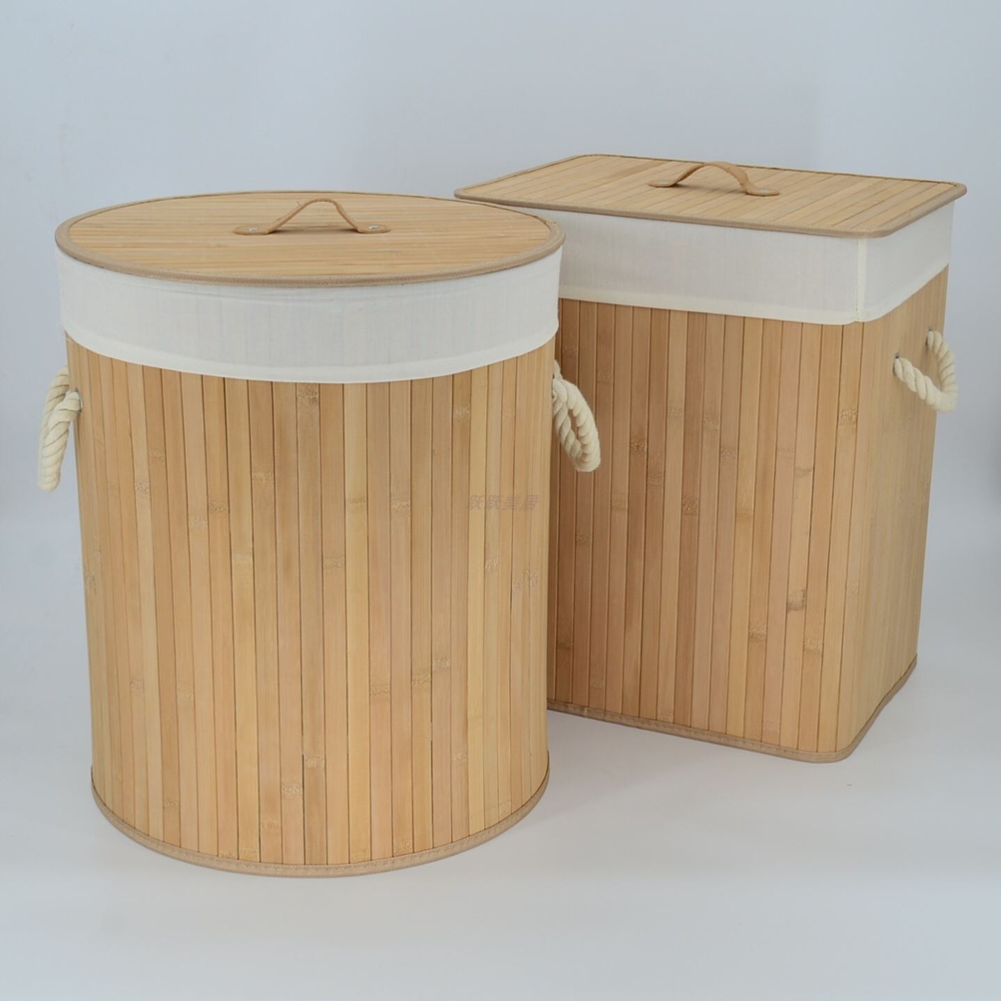 火锅店衣服收纳筐防火锅味儿包邮竹编大号脏衣篓收纳桶布艺可折叠