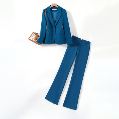 西装套装女时尚高级感秋冬厚款职业装工作服气质女神范显瘦小西服