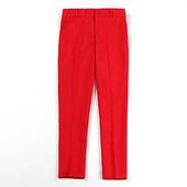 包臀裤 职业西装 百搭修身 裤 女装 新款 女裤 红色直筒九分裤 子