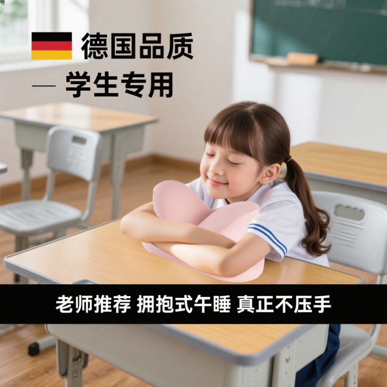 午睡枕一年级午睡趴趴枕小学生中午爬桌子上睡觉神器抱枕午睡枕O