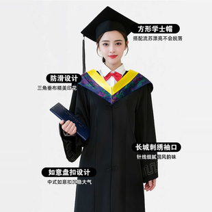 学位服学士服工科大学生男女毕业季拍照服装毕业服文科毕业礼服R