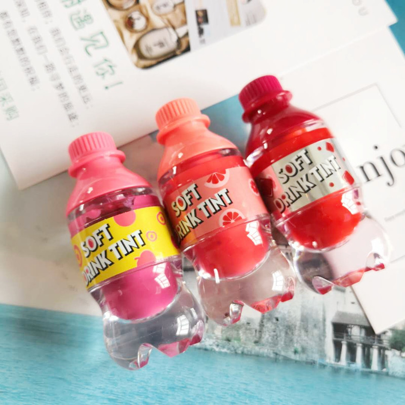 伊蒂之屋  韩国 碳酸饮料 可乐瓶唇釉  炫彩 保湿 持久不掉色上色