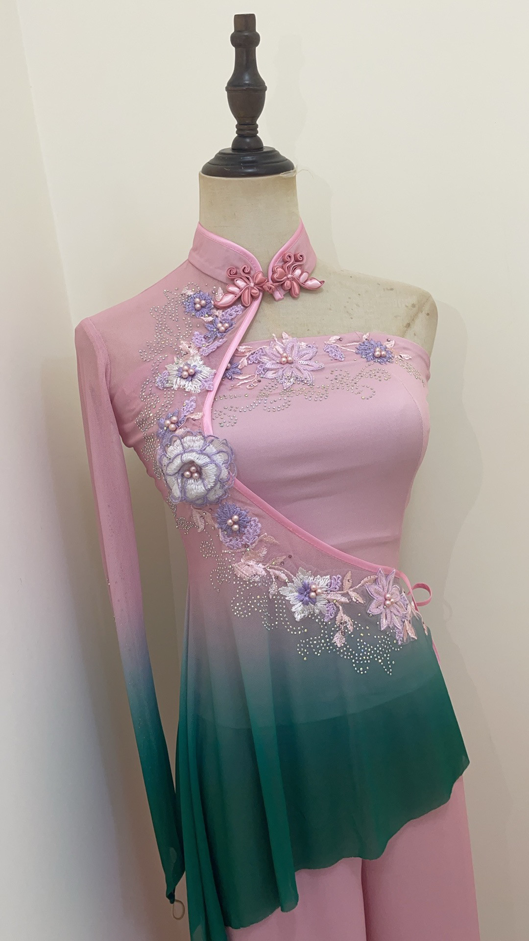 秧歌服演出服女飘逸套装舞蹈服装胶州艺考扇子舞中国风古典舞