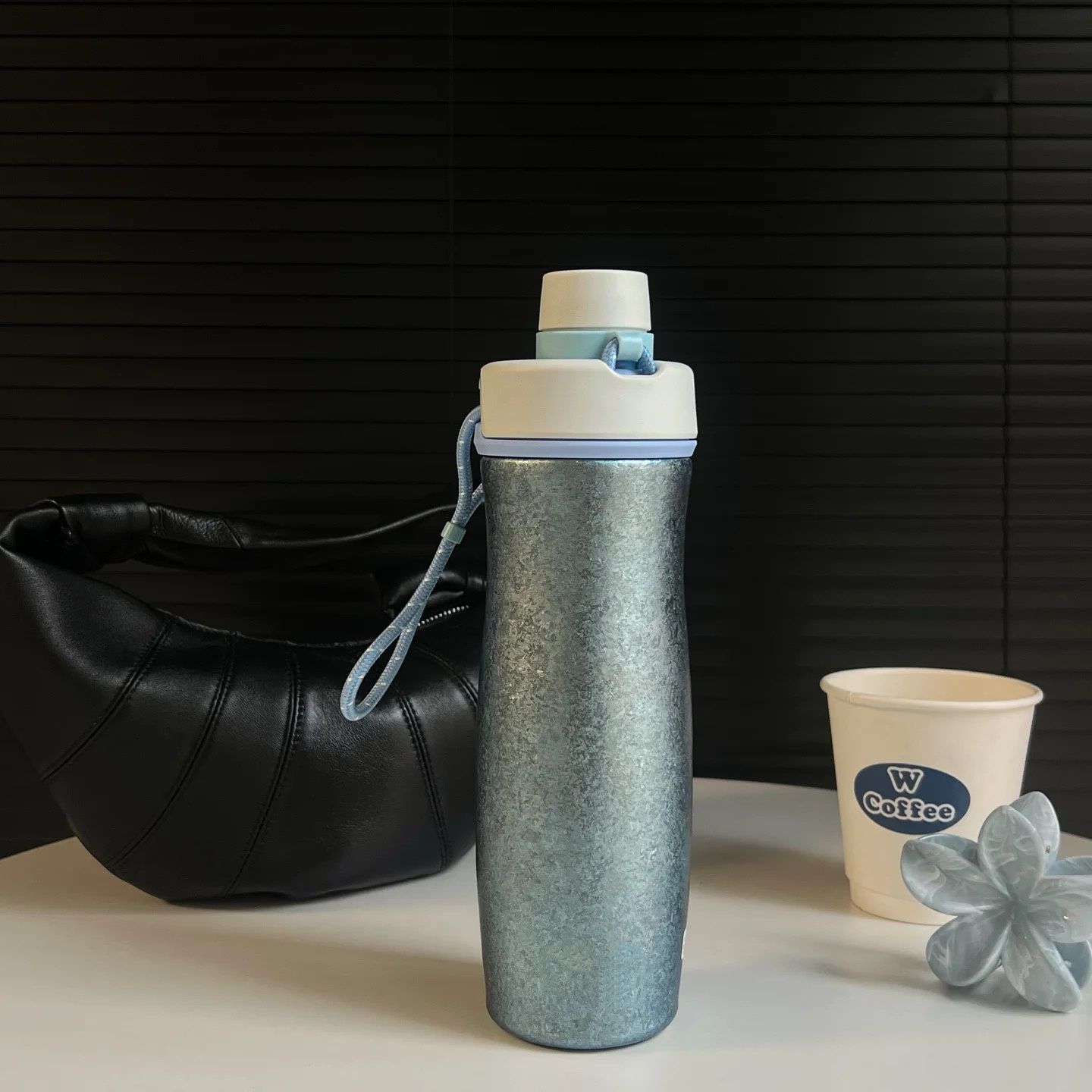 DM纯钛保温杯女高颜值便携运动内外纯钛杯子2025新款男生户外水杯