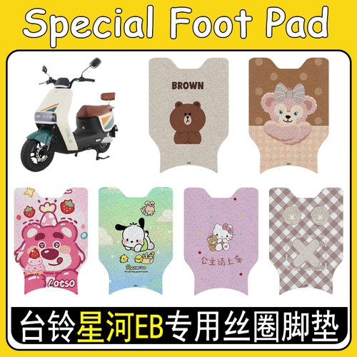 台铃星河EB加厚防滑丝圈脚垫