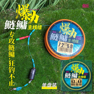 詹品爆力鲢鳙线组主线组成品全套绑好金刚结子线仕挂大头花白鲢