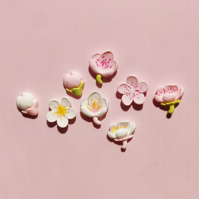 樱花文创花朵冰箱贴磁铁磁性贴