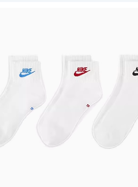 Nike耐克男袜女袜红勾袜训练运动休闲袜透气中筒袜DX5074-911