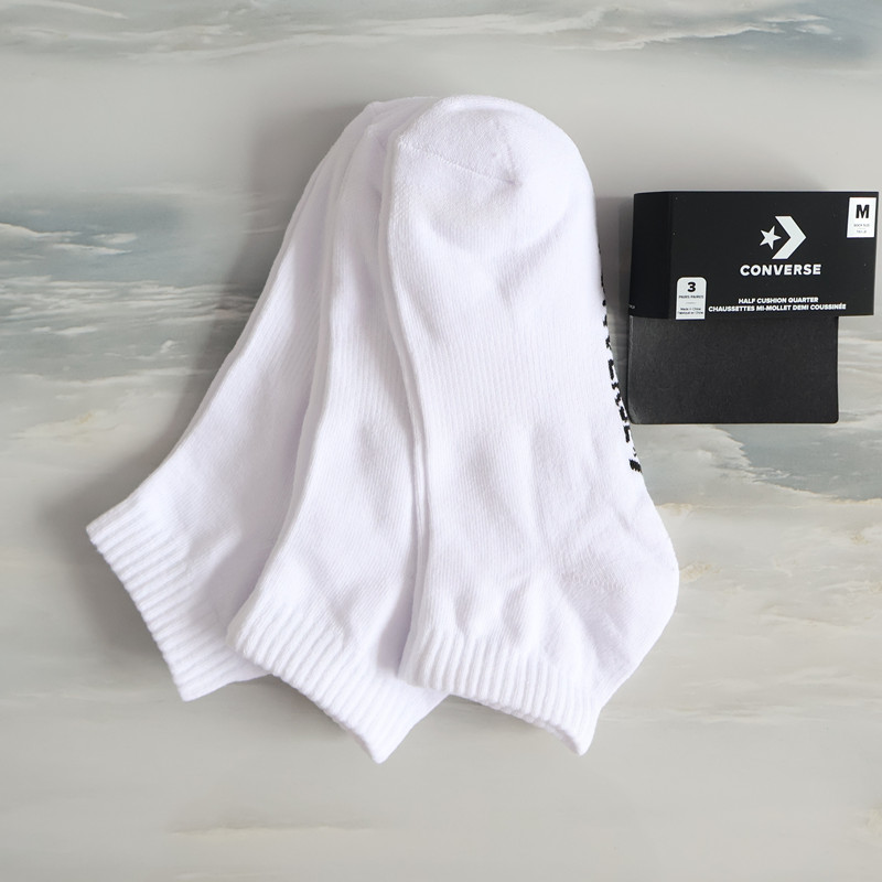 匡威男女中短筒Converse袜子三双