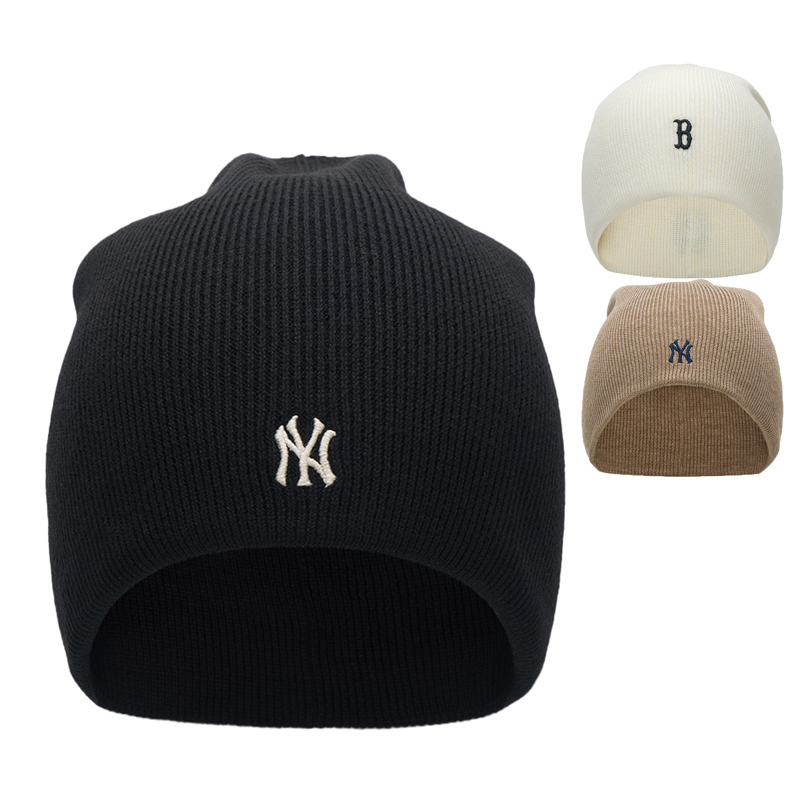 MLB男女同款堆堆帽针织帽子