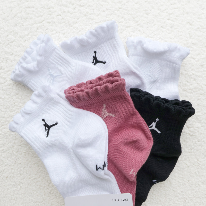 Nike女袜中短筒花边JORDAN运动袜