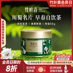 2026新茶)竹叶青茶叶峨眉高山明前茶绿茶特级熊猫罐装50g四川伴手