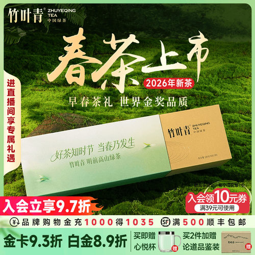 竹叶青绿茶特级论道高端礼盒120g