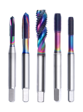 VAYABOOG台湾DLC七彩涂层铝用螺旋丝攻m1m2m3m4m5m6m8m10先端丝锥