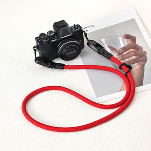 照相机圆绳背带微单反登山绳肩带适用富士XT30 XT50理光GR XS20