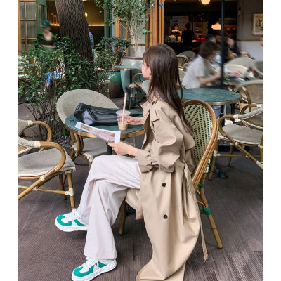 HaloLuu卡其色风衣外套