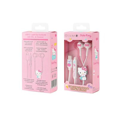 Clue box X Sanrio Hello Kitty 有线耳机 USB-C 插头 1.2米