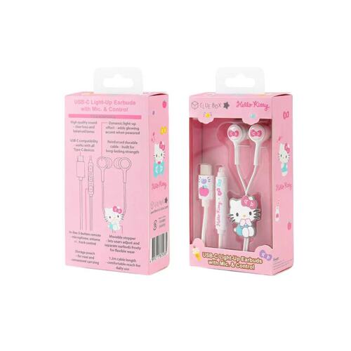 Clue box X Sanrio Hello Kitty 有线耳机 USB-C 插头 1.2米