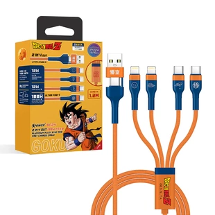 XPower x 龍珠Z BC24 8合1 2出4 100W PD3.0 高速充電線 (悟空)