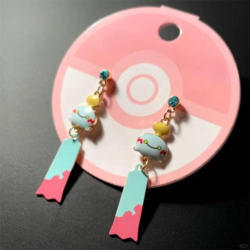 精灵哈克龙耳钉迷你龙风铃爱心鱼樱花宝耳钉雷丘火灵发簪款周边款