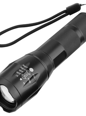 强光T6手电筒LED铝合金伸缩调焦手电迷你防水强光便携户外手电筒