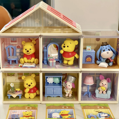 官方正版小熊维尼盲盒手办送礼物