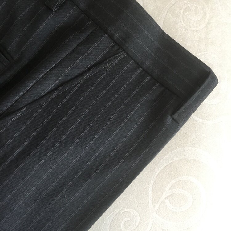 尼克大叔九分羊毛西裤男新款夏款修身英伦风卷边休闲裤大小码定制