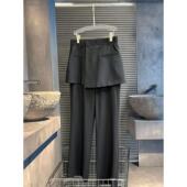 裤 0MB.欧洲站新品 西装 屁帘裙裤 南油高端高端假两件宽松垂感直筒裤