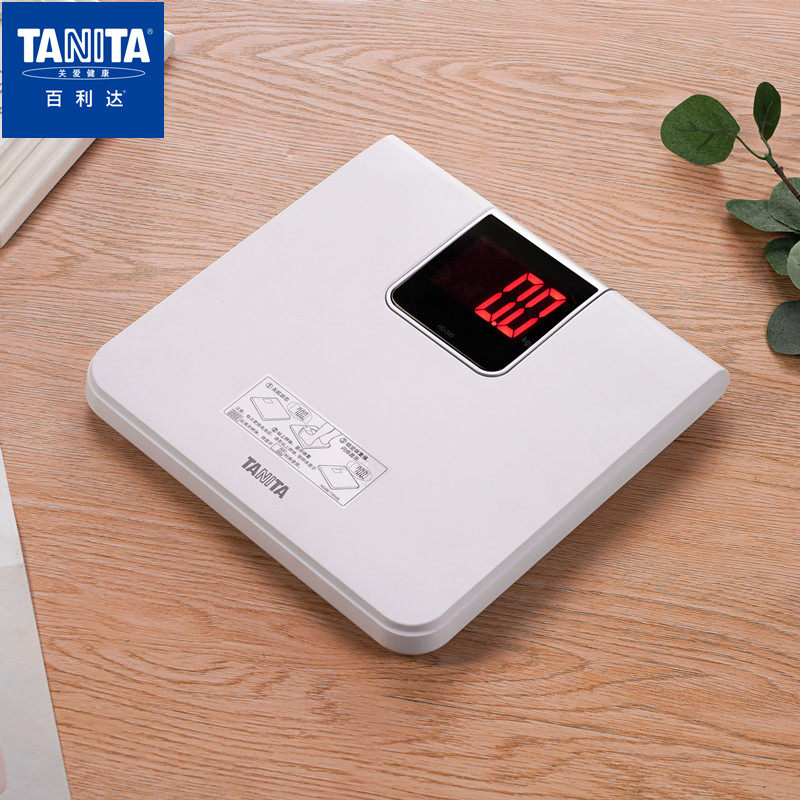 日本TANITA百利达家用体重秤HD-395人体电子秤健康称精准减肥用秤