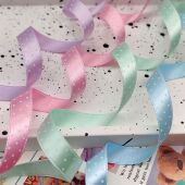 爱买就淘0.9cm高光泽钻石波点缎面丝带娃衣蝴蝶宠物发夹diy