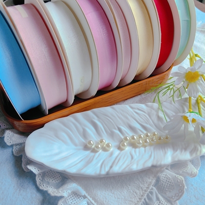 2.5cm仙气飘飘婵翼纱带缎带丝带diy材料织带洛丽塔儿童蝴蝶结