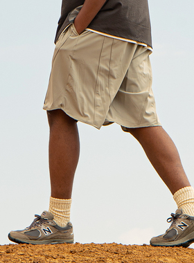 Halcyon 夏季户外结构透气防晒沙滩短裤男宽松舒适五分裤