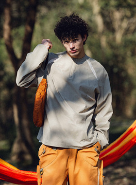 Halcyon 户外防晒透气速干运动训练长袖T恤男防泼水骑行长袖情侣