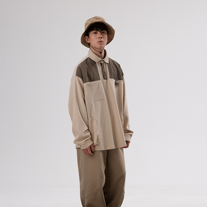 Halcyon秋户外露营长袖polo衫