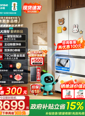 [大薄荷2.0]海信冰箱509法式自动制冰超薄零嵌入家用以旧换新容声