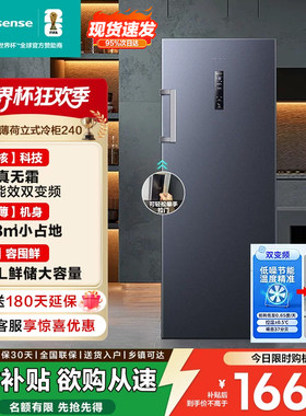 海信大薄荷240L立式冷柜