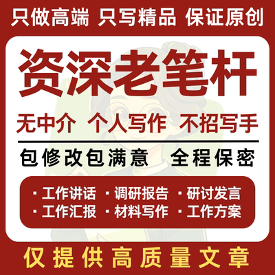 文章代笔写作述职报告工作总结汇报材料文案演讲竞聘ppt写作服务