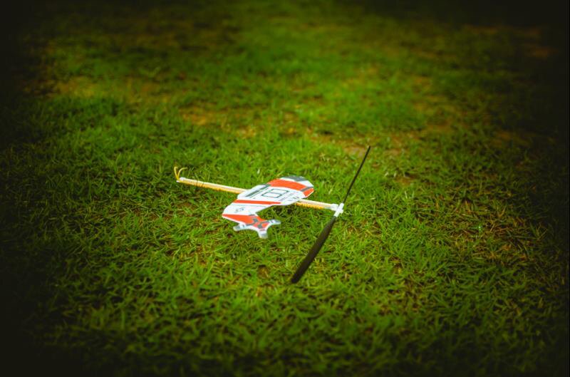 호랑이 고무 밴드 헬리콥터 항공기 모델 낙하산이있는 고무 밴드 구동 구름 바다 2 항공기