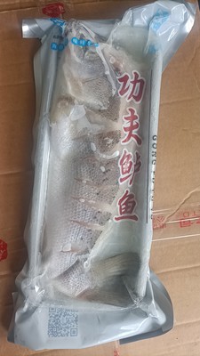 名洪功夫鱼整条700g条腌制鲈鱼速冻花刀鲈鱼清蒸装酒店半成品