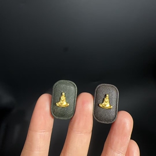 纯天然合香无相佛无事牌通孔配件精致百搭小众个性设计感