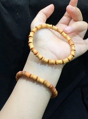 6*8MM竹节崖柏木手链手串