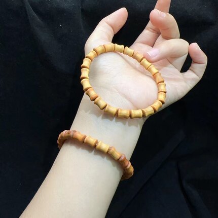 6*8MM竹节崖柏木手链手串