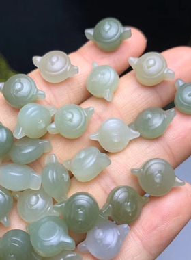 天然和田玉小茶壶把把壶吊坠提溜手机挂件包挂钥匙扣u盘挂件