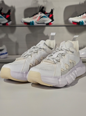 李宁正品悟道女子新款系带低帮运动缓震回弹篮球文化鞋ABCT050-1