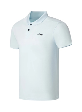 Lining/李宁正品健身系列男子休闲舒适透气运动短袖POLO衫APLS069