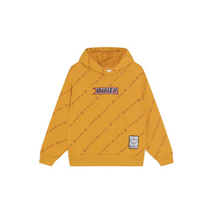 李宁男童宽松型卫衣春初试锋芒篮球运动套头连帽外套YWDS069